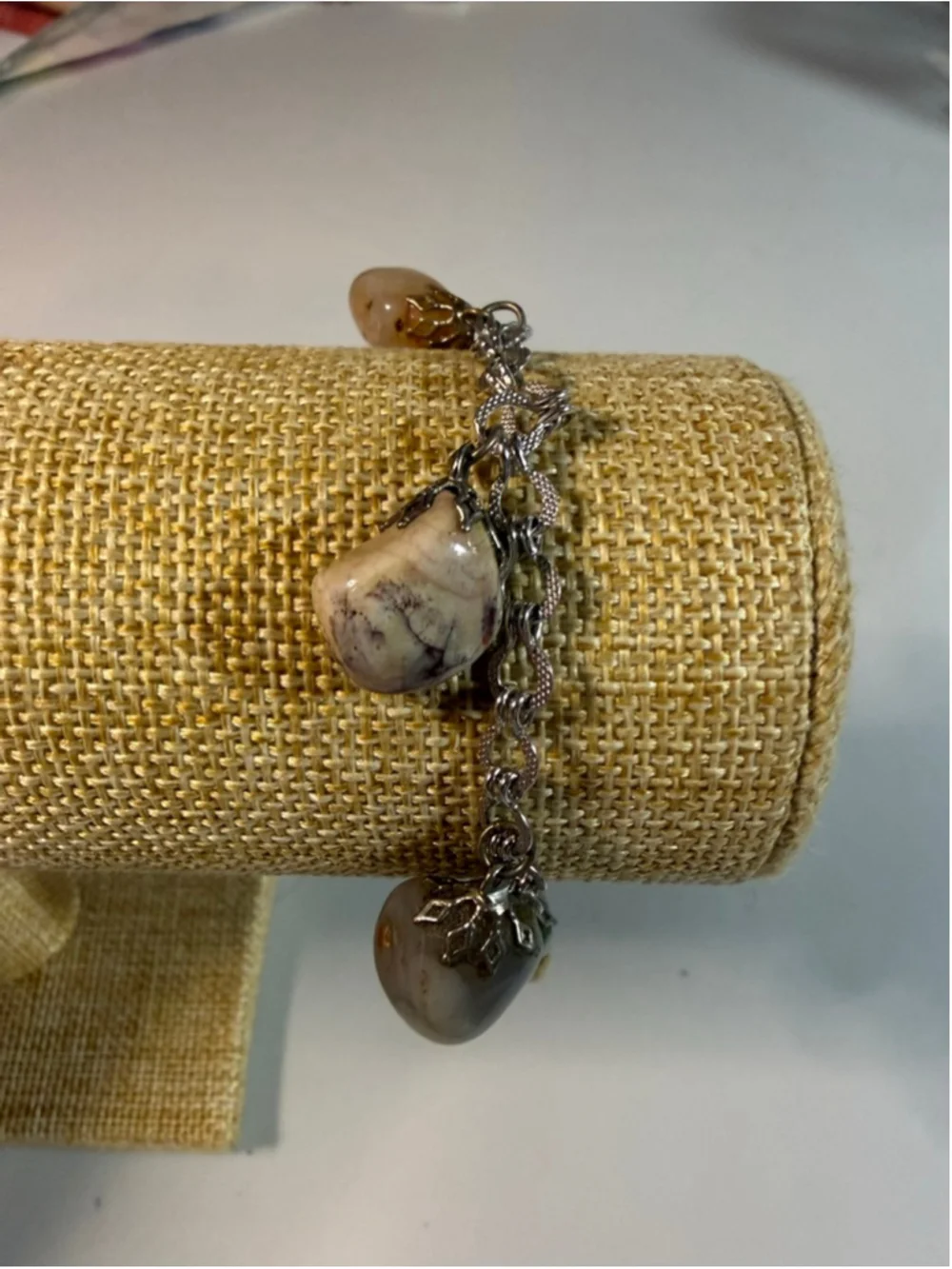 Pre-Loved Curated Bracelet Stack with Natural Stones and Inspirational Elements